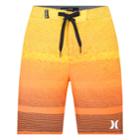 Boys 4-7 Hurley Zion Striped Boardshorts, Size: 6, Brt Red