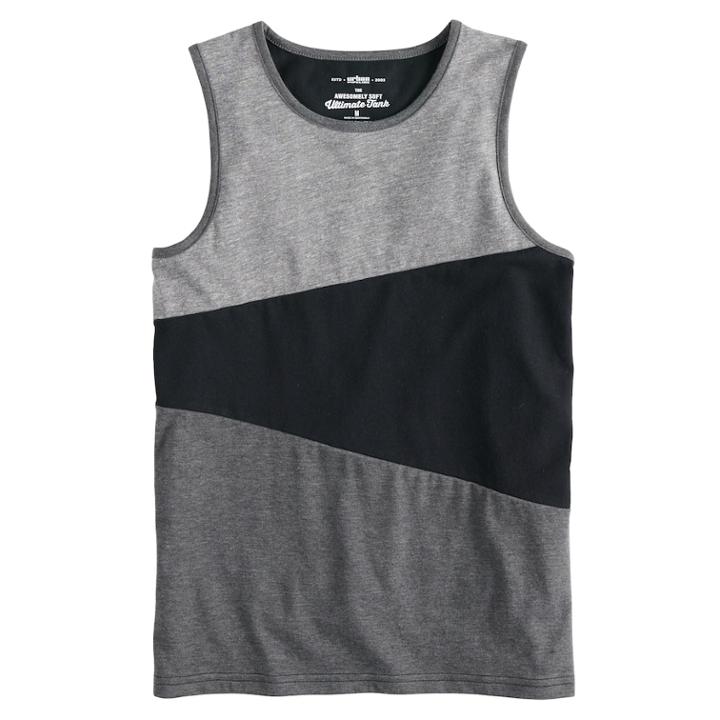 Boys 8-20 Urban Pipeline&reg; Colorblock Ultimate Tank, Size: Small, Black