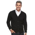 Men's Croft & Barrow&reg; Classic-fit True Comfort Easy-care Cardigan Sweater, Size: Small, Black