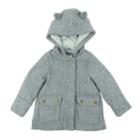 Girls 4-6x Carter's Faux Wool Lurex Coat, Size: 5-6, Grey
