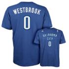 Men's Adidas Oklahoma City Thunder Russell Westbrook Player Name And Number Tee, Size: Medium, Light Blue
