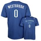 Men's Adidas Oklahoma City Thunder Russell Westbrook Player Name And Number Tee, Size: Medium, Light Blue