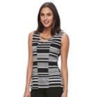 Women's Dana Buchman Metal Accent Tank, Size: Xl, Grey