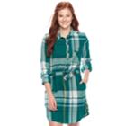 Juniors' So&reg; Plaid Shirt Dress, Teens, Size: Xl, Green
