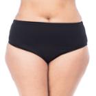 Plus Size Chaps High-waisted Scoop Bottoms, Women's, Size: 20 W, Black