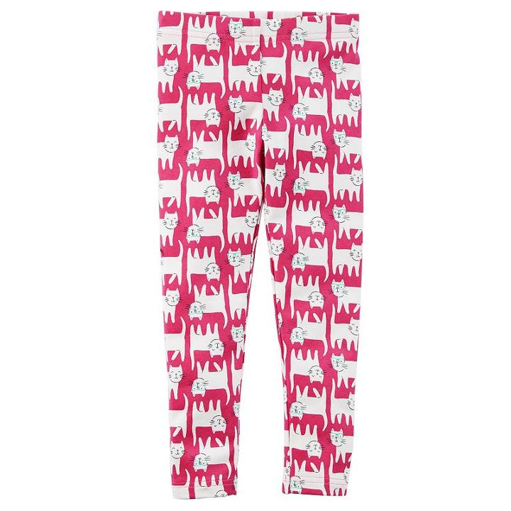 Baby Girl Carter's Print Full-length Leggings, Size: 9 Months, Ovrfl Oth