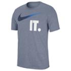 Men's Nike Check It Dry Tee, Size: Small, Turquoise/blue (turq/aqua)