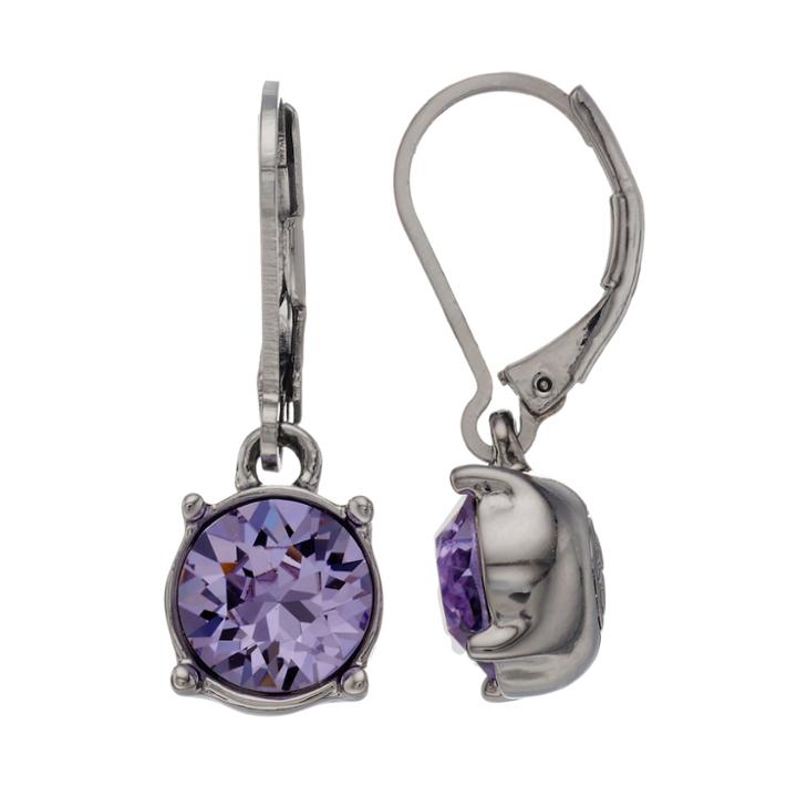 Dana Buchman Round Drop Earrings, Women's, Purple