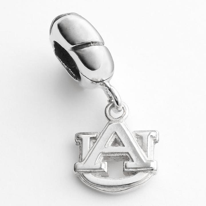 Dayna U Auburn Tigers Sterling Silver Logo Charm, Women's, Grey