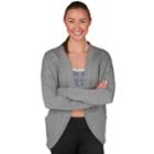 Women's Jockey Sport Zero Gravity Long Sleeve Cardigan, Size: Small, Med Grey