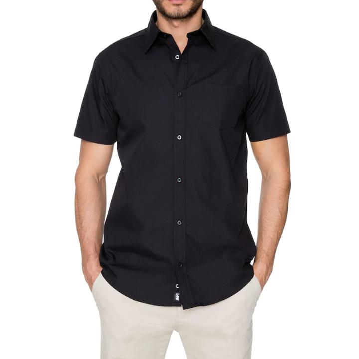 Men's Lee School Uniform Classic-fit Casual Shirt, Size: Medium, Oxford