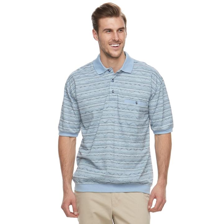 Big & Tall Safe Harbor Regular-fit Banded-bottom Polo, Men's, Size: Xl Tall, Brt Blue
