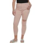 Juniors' Plus Size So&reg; High-rise Ankle Jeggings, Teens, Size: 18, Light Pink