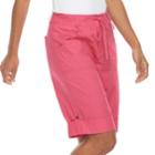 Women's Caribbean Joe Convertible Skimmer Shorts, Size: 10, Pink