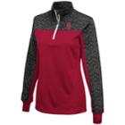 Women's Campus Heritage Oklahoma Sooners Scaled Quarter-zip Pullover Top, Size: Large, Med Red