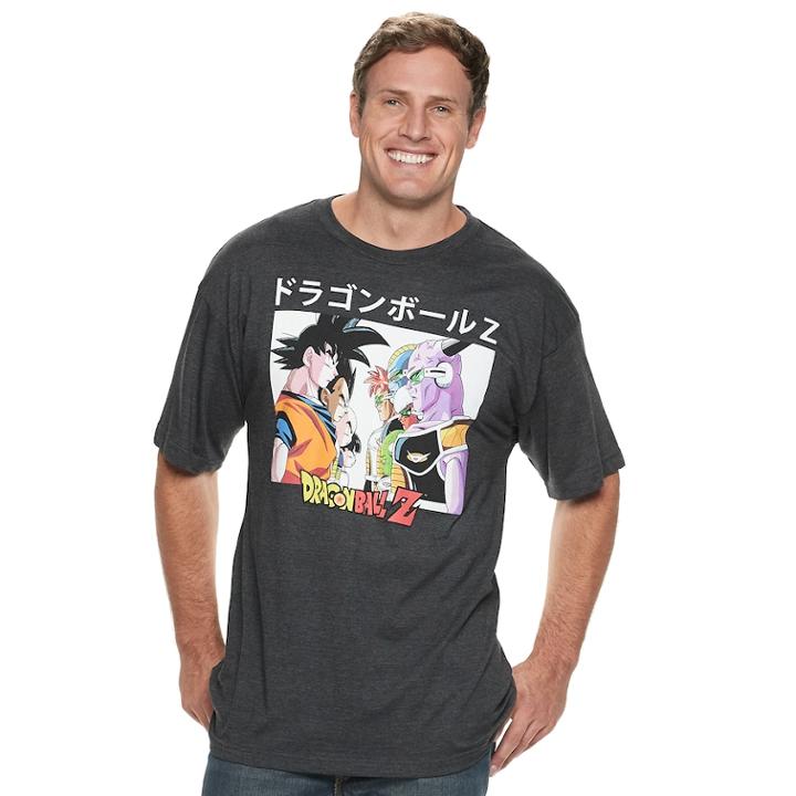 Big & Tall Dragon Ball Z Graphic Tee, Men's, Size: Xl Tall, Grey (charcoal)