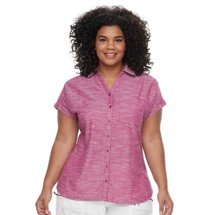 Plus Size Sonoma Goods For Life™ Dolman Shirt, Women's, Size: 1xl, Dark Pink
