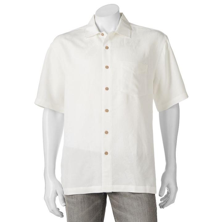 Men's Batik Bay Silk Blend Button-down Shirt, Size: Xxl, Natural