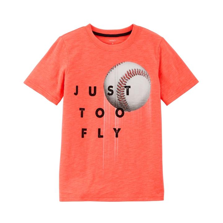 Boys 4-12 Carter's Active Sport Graphic Tee, Size: 8, Orange