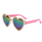 Baby / Toddler Girl Oshkosh B'gosh&reg; Glitter Heart Sunglasses, Grey (metallic)