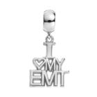 Insignia Collection Sterling Silver I Love My Emt Charm, Women's, Multicolor