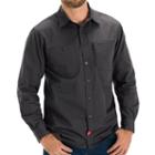 Men's Red Kap Classic-fit Mimix Button-down Work Shirt, Size: Large, Grey