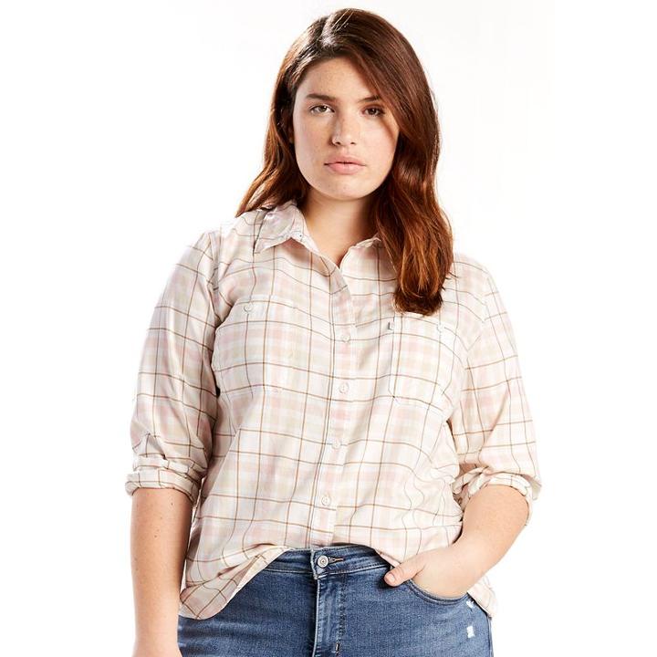 Plus Size Levi's Boyfriend Shirt, Women's, Size: 1xl, Multicolor