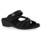 Easy Street Feature Women's Sandals, Size: Medium (7), Black