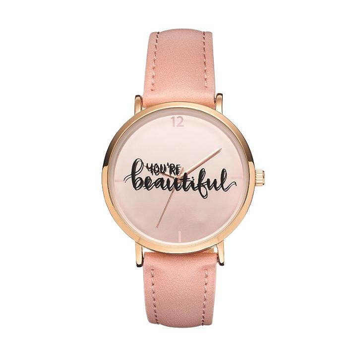Women's You're Beautiful Watch, Size: Medium, Pink