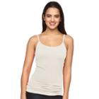 Women's Apt. 9&reg; Solid Seamless Camisole, Size: L/xl, Natural
