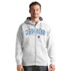 Men's Antigua Chicago Cubs 2016 World Series Champions Victory Zip-up Hoodie, Size: Medium, White