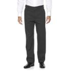 Men's Croft & Barrow&reg; Relaxed-fit Easy-care Stretch Flat-front Casual Pants, Size: 38x30, Black