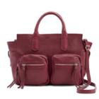 R & R Leather Commuter Leather Tote, Women's, Red