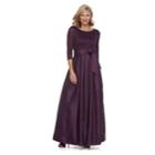 Women's Jessica Howard Pleated Lace Evening Gown, Size: 12, Drk Purple