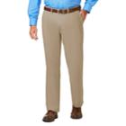 Men's J.m. Haggar Luxury Comfort Classic-fit 4-way Stretch Flat-front Casual Pants, Size: 40x30, Beige