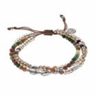 Love This Life Amazonite & Flower Bead Multi Strand Bracelet, Women's, Multicolor