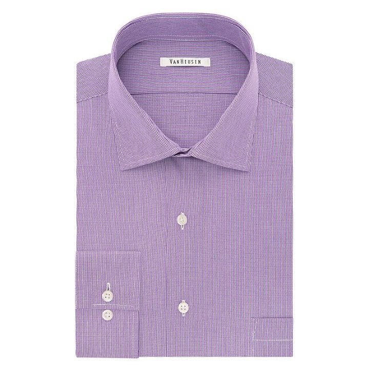 Men's Van Heusen Flex Collar Classic-fit Dress Shirt, Size: 18.5 36/37, Purple