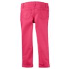Girls 4-8 Carter's Pink Woven Jeggings, Size: 6x