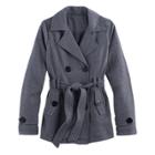 Girls 4-16 So&reg; Fleece Peacoat, Size: 14, Light Grey
