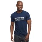 Men's Adidas Linear Tee, Size: Small, Blue (navy)
