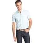 Men's Izod Classic-fit Slubbed Chambray Woven Button-down Shirt, Size: Small, Blue