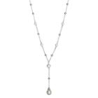 Sterling Silver Dyed Freshwater Cultured Pearl Y Necklace, Women's, Size: 16, White