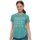 Juniors' Modern Lux Obviously I'm A Mermaid Graphic Tee, Teens, Size: Large, Blue
