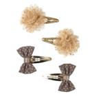 Girls 4-16 Oshkosh B'gosh&reg; 4-pk. Bow & Plume Hair Clip Set, Multi