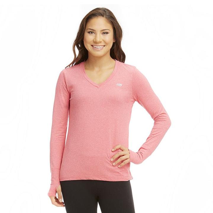 Women's Marika Retreat Aloe Luxe Yoga Tee, Size: Large, Med Red