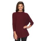 Women's Ab Studio Crewneck Dolman Sweater, Size: Medium, Dark Red