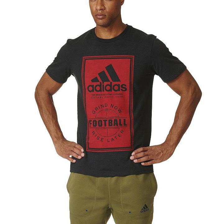 Big & Tall Adidas Football Performance Tee, Men's, Size: Xl Tall, Black