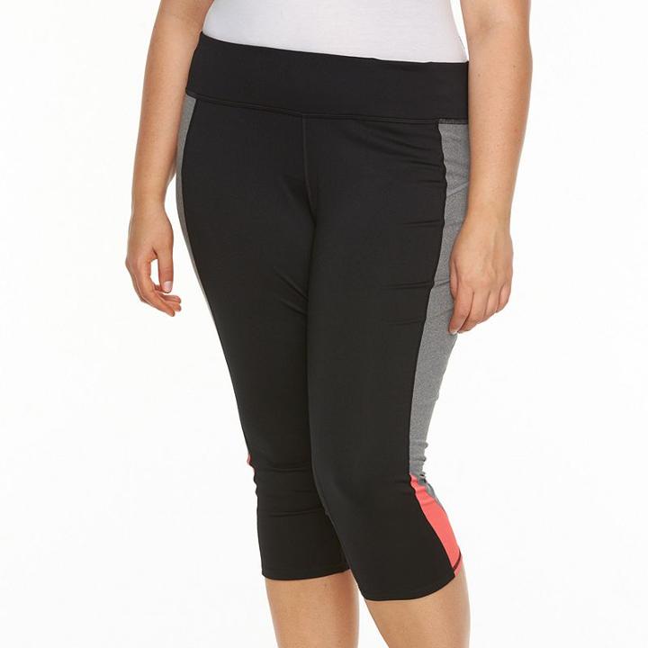 Plus Size Tek Gear&reg; Performance Capri Leggings, Women's, Size: 1xl, Oxford