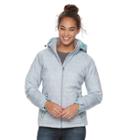 Women's Free Country Hooded Soft Shell Puffer Jacket, Size: Xl, Silver