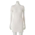 Juniors' Almost Famous Illusion Mockneck Lace Dress, Girl's, Size: Large, Beige Oth
